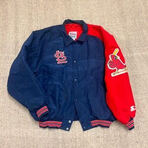 Vintage St Louis Cardinals‎ Jacket Mens XL Blue 1990s Starter MLB